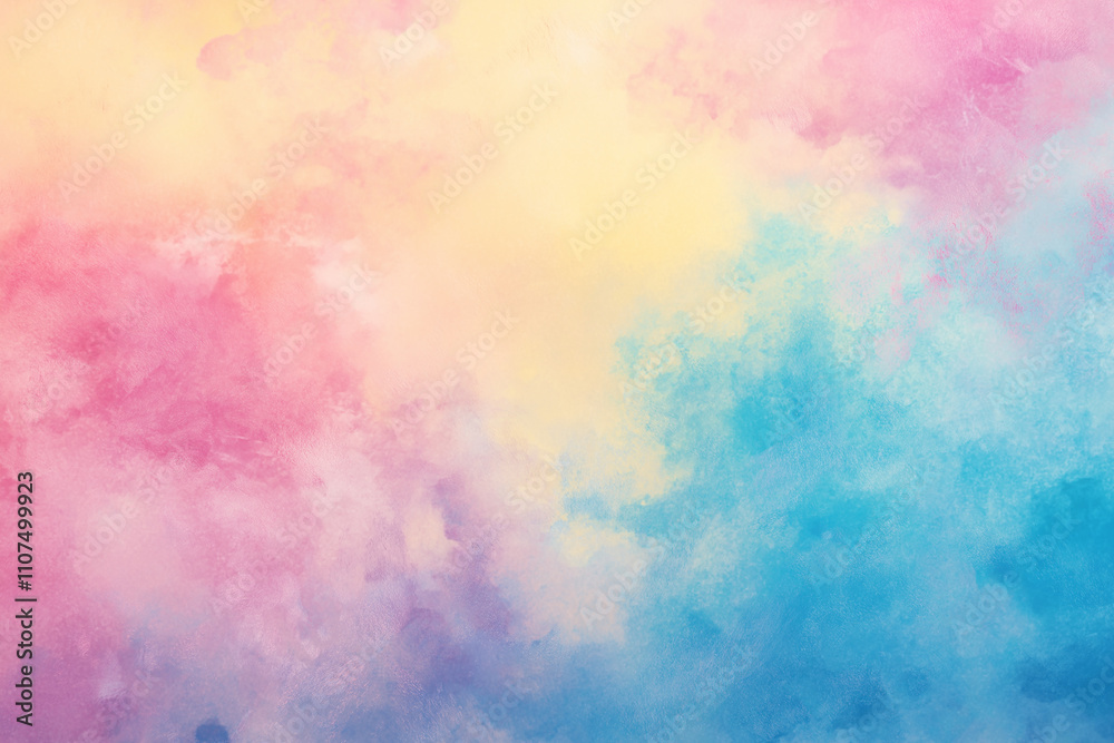 Wall mural a soft pastel gradient background with gentle shades of pink, blue, and yellow. the gradient should 