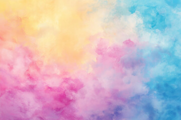 A soft pastel gradient background with gentle shades of pink, blue, and yellow. The gradient should be smooth without any harsh transitions or sharp edges