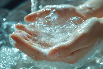 Fototapeta premium washing hands