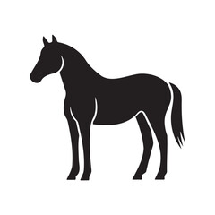 Horse silhouette vector illustration