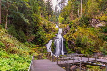 The Triberg Waterfalls are waterfalls near Triberg in the Black Forest in Baden-Württemberg,...