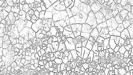 broken land effect background, grunge drawing of cracked walls, vintage grunge texture,  a black and white drawing of a cracked land, grunge texture of old paint wall, vintage cracked background, 