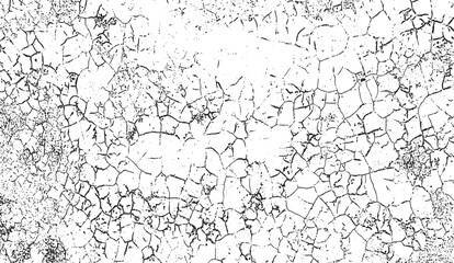 Fototapeta premium broken land effect background, grunge drawing of cracked walls, vintage grunge texture, a black and white drawing of a cracked land, grunge texture of old paint wall, vintage cracked background, 