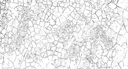 Obraz premium grunge drawing of cracked walls, vintage grunge texture, a black and white drawing of a cracked land, grunge texture of old paint wall, vintage cracked background, 