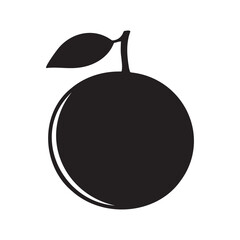 Fototapeta premium Single Orange silhouette vector illustration