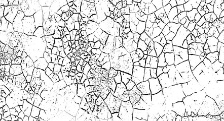 Fototapeta premium a black and white drawing of cracked walls, vintage grunge texture, a black and white drawing of a cracked land, grunge texture of old paint wall, vintage cracked background, 