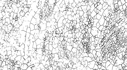 Fototapeta premium a black and white drawing of cracked walls, vintage grunge texture, a black and white drawing of a cracked land, grunge texture of old paint wall, vintage cracked background, 