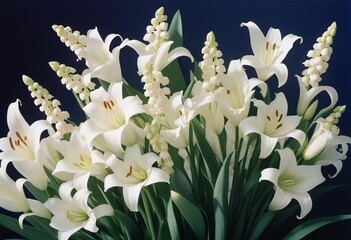 Rain-kissed Lilies of the Valley in Vibrant Detail