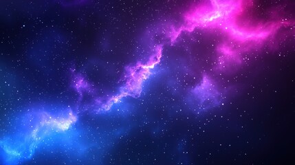 Ethereal Cosmic Nebula with Vibrant Colors and Sparkling Stars