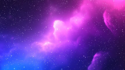 Obraz premium Breathtaking Cosmic Nebula with Vibrant Colors and Starry Background