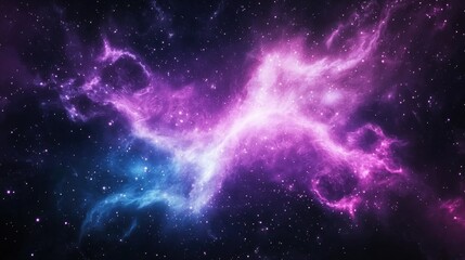 Obraz premium A Stunning Cosmic Nebula Displaying Vibrant Colors in Space