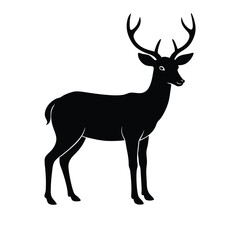 Obraz premium deer silhouette vector