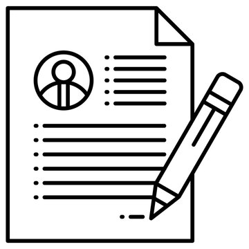 recommend clip art: Resume  Icon