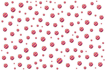 Background of bright pink dots on white background