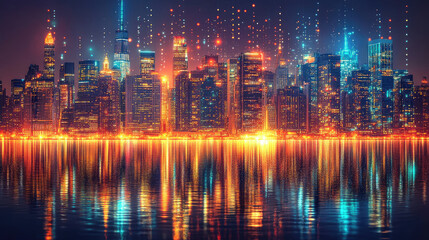 A captivating blend of doodle-style vector art inspired by technology and nature, featuring intricate hand-drawn circuits, futuristic gadgets, digital connections, and organic patterns like leaves, fl