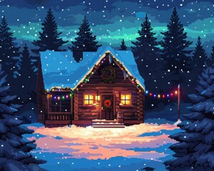 Cozy Cabin Christmas Eve 