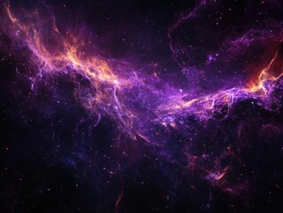 Galaxy with purple and red colors