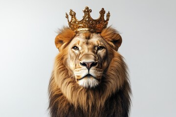 Fototapeta premium Lion with Crown