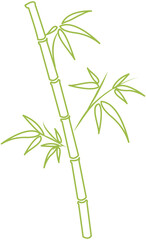 Naklejka premium Bamboo Plant Flat Icon