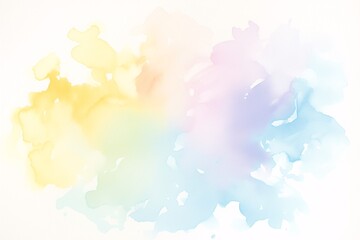 Fototapeta premium 濡れた画用紙に溶ける水彩画のような絵具のグラフィック画像