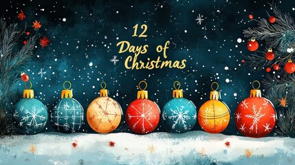  The "12 Days of Christmas" refers to festive period beginning on Christmas Day (December 25) and ending on eve of Epiphany (January 5).