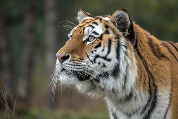Fototapeta premium Big cats close up shots of lions tigers leopard