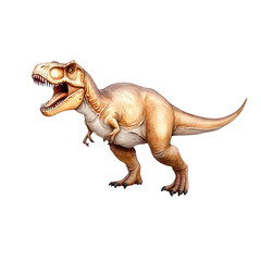 Obraz premium A roaring dinosaur. isolated on white background.