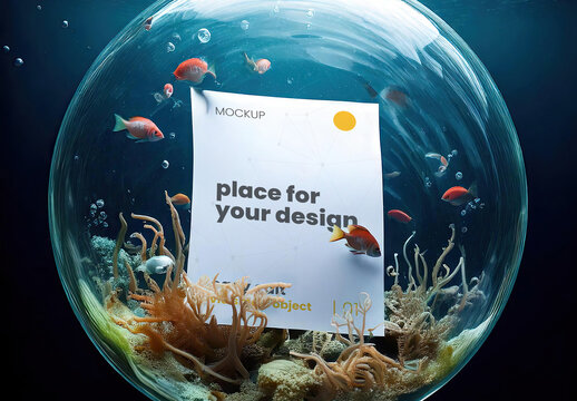 Page Underwater inside Bubble