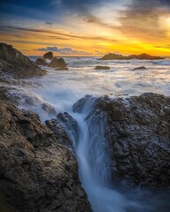 Obraz premium the beauty of the beach in the afternoon