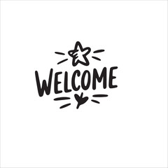 Obraz premium Welcome Vector