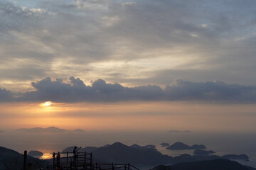 남해 금산 한려해상 일출