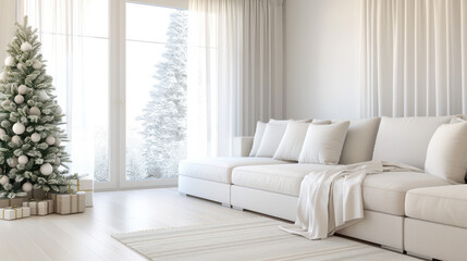 Christmas tree in the living room