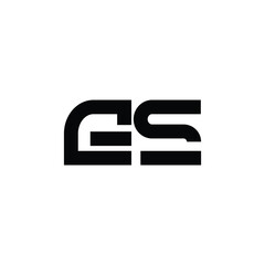 GS monogram logo design letter text name symbol monochrome logotype alphabet character simple logo