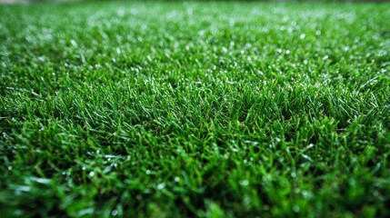 Naklejka premium Vibrant Green Grass Close-Up: Lush Texture and Natural Beauty