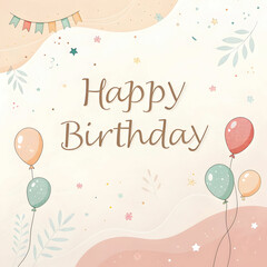 simple design happy birthday background
