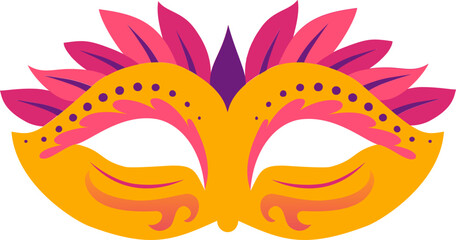 Obraz premium Vector : Colorful Mask Beautiful Party Decoration Ornament 