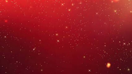 Red Background With Fireworks