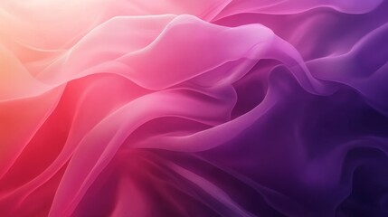 Obraz premium Colorful abstract background, vibrant flowing fabric, pink and purple gradient, soft texture, light and airy