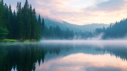 Fototapeta premium sunrise over the river