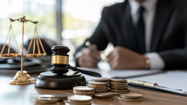 Concept of corporate bankruptcy with images of financial stress, legal consultations, and steps involved in business liquidation