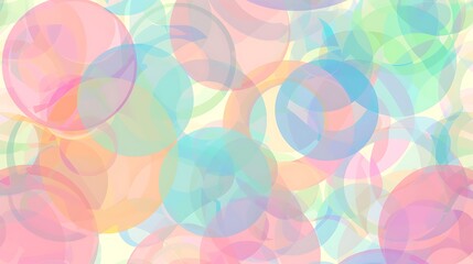 Abstract Pastel Circle Pattern