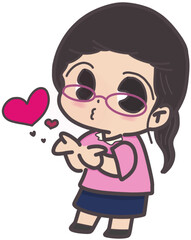 Obraz premium Teacher kiss kiss