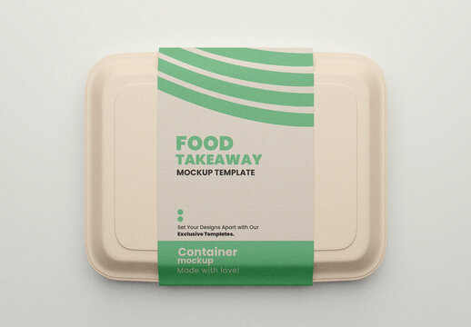 Food Takeaway Box Mockup