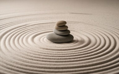 Meditation background, Zen sand stone art, Peaceful sand design, Mindfulness visual
