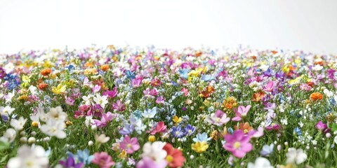 Colorful flower field