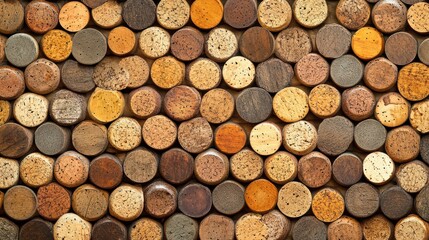 Natural Wood Pattern Mosaic Wall Design