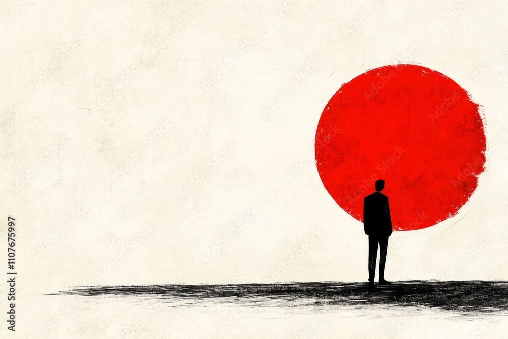 Poster A clean abstract design showing a bystander as a single dot within a larger, colorful circular scene