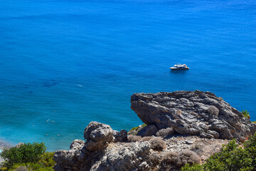 Rocks and sea, Preveli, Crete