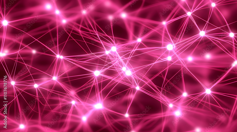 Poster dynamic network connections abstract visualization digital art modern environment close-up view data