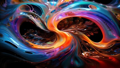 Colorful abstract background with bright shapes and patterns creates a dynamic visual effect.